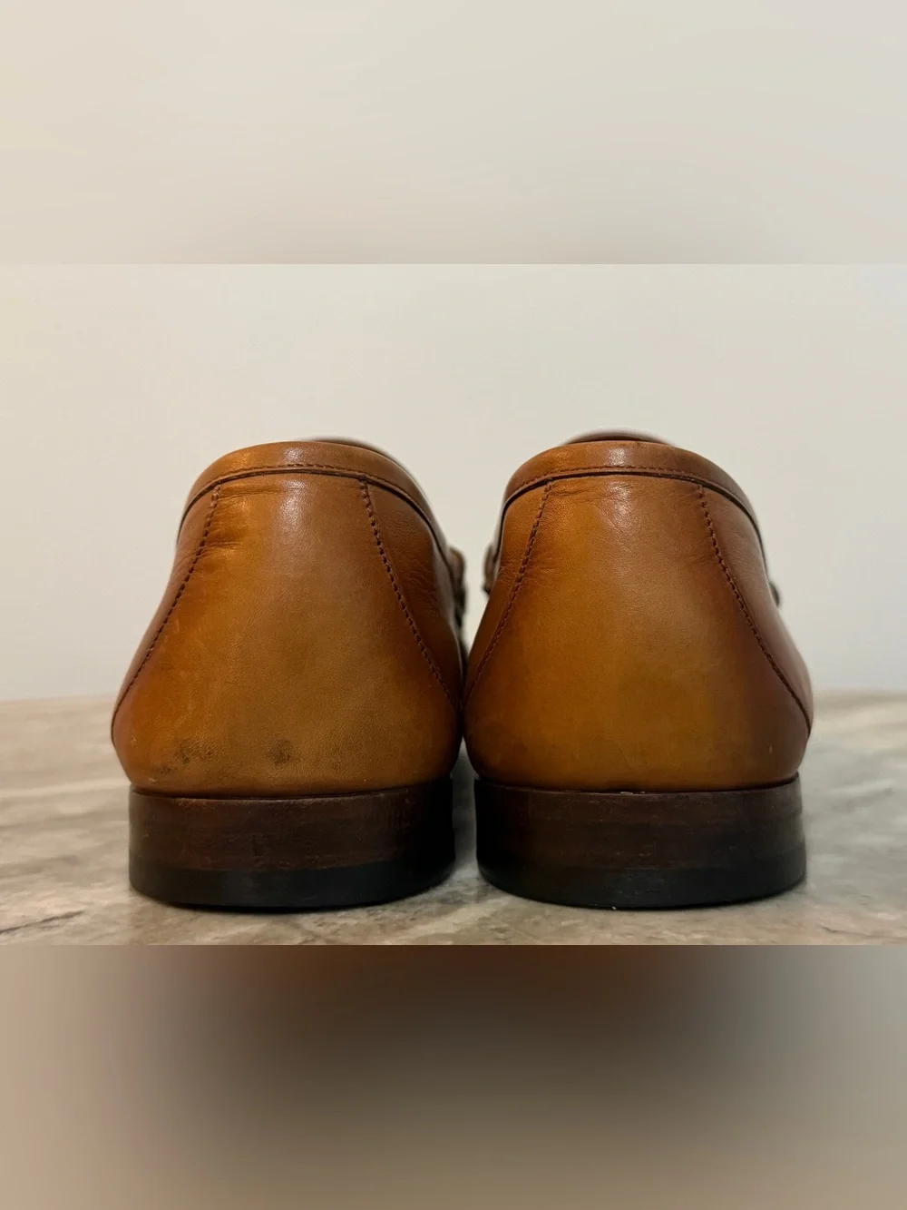 GUCCI 1953 Horsebit Tan Ombre Leather Loafer 11 / 11.5 US Jordaan Moccasin $1100